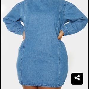 Denim Dress from PRETTYLITTLETHING